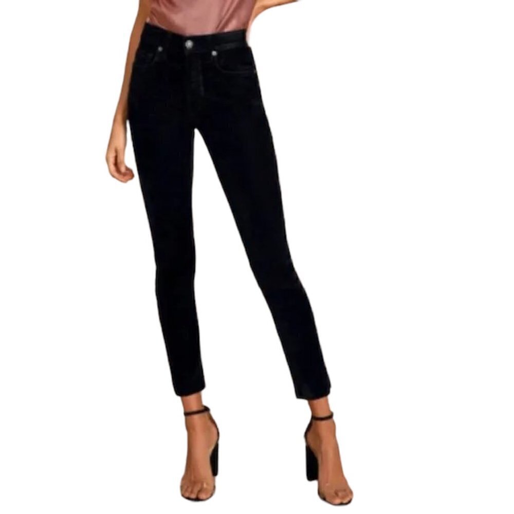 FREE PEOPLE We The Free Stella High Rise Velvet Skinny Pants - Size 26